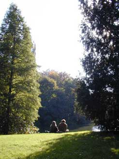 Sitzen am Teich